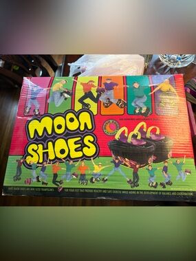Vintage Moon Shoes Kids Jumping Shoes In Original Case!